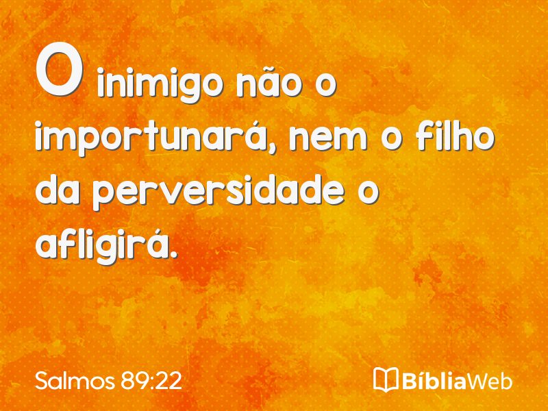 Salmos 89:22 em imagem para compartilhar