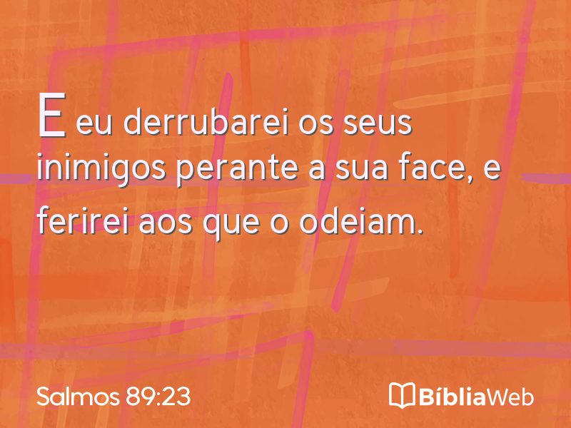 Salmos 89:23 em imagem para compartilhar
