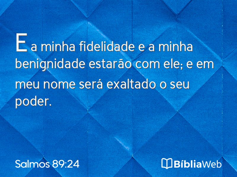 Salmos 89:24 em imagem para compartilhar