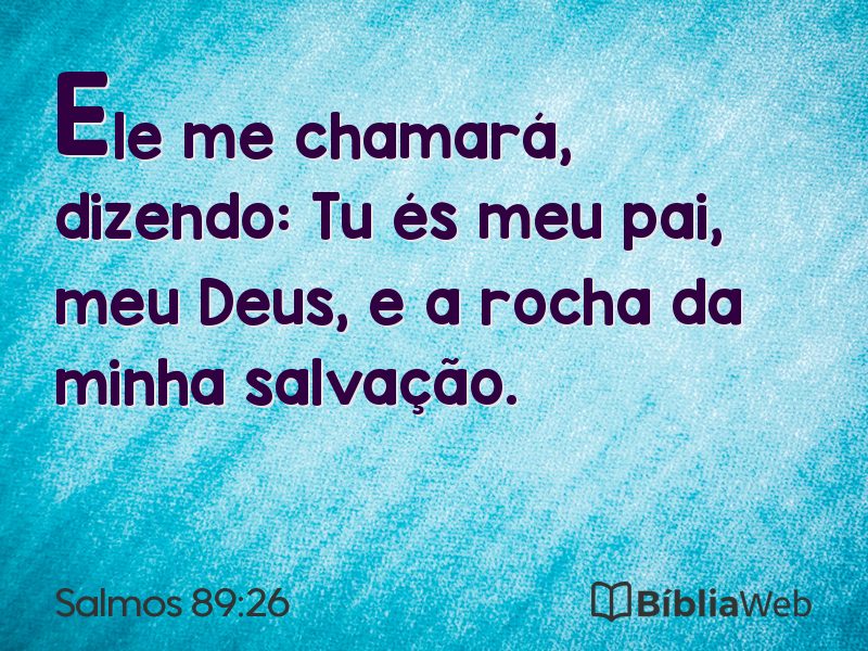Salmos 89:26 em imagem para compartilhar