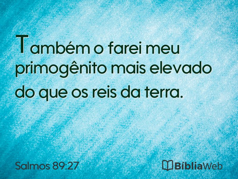 Salmos 89:27 em imagem para compartilhar