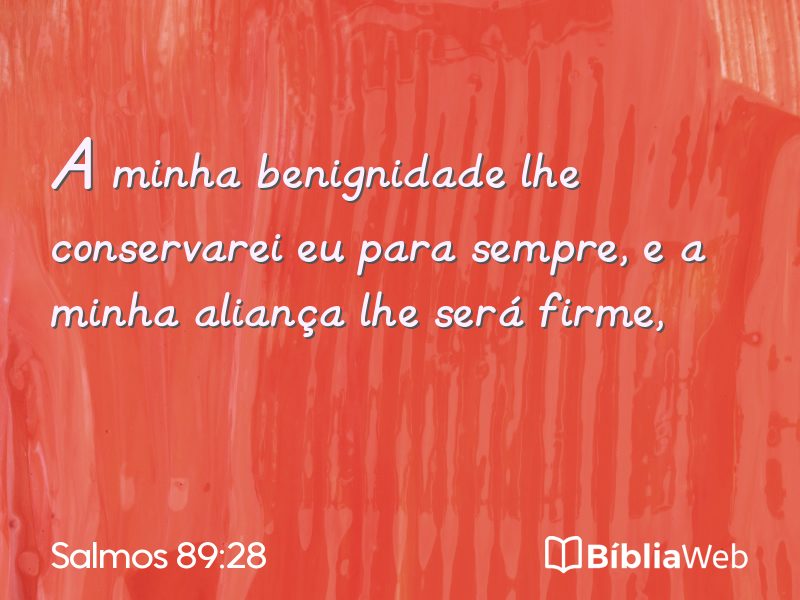 Salmos 89:28 em imagem para compartilhar