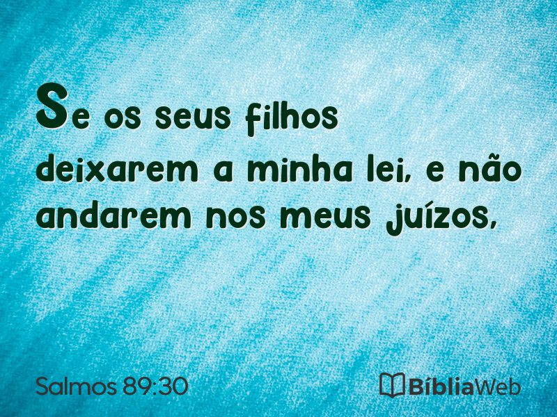 Salmos 89:30 em imagem para compartilhar