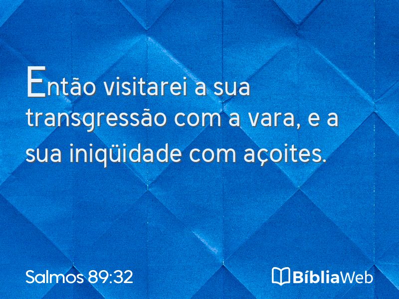 Salmos 89:32 em imagem para compartilhar
