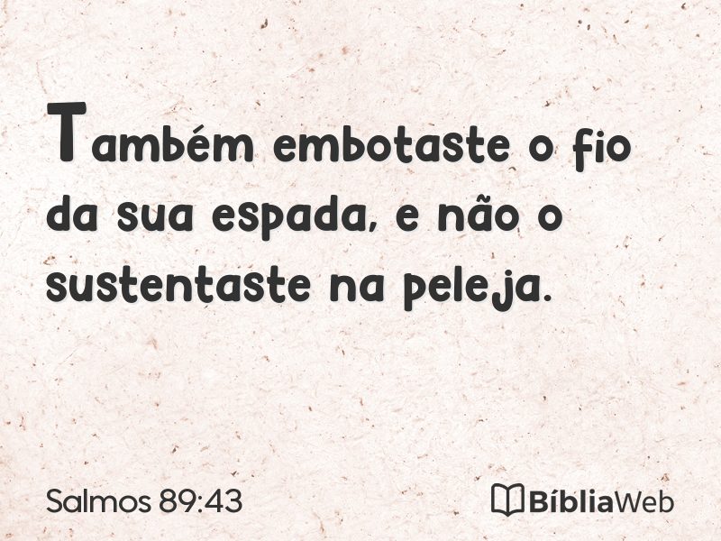 Salmos 89:43 em imagem para compartilhar