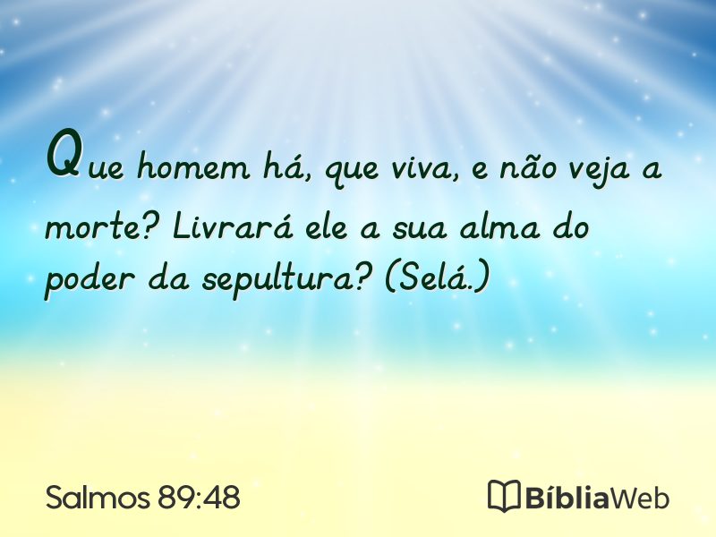 Salmos 89:48 em imagem para compartilhar