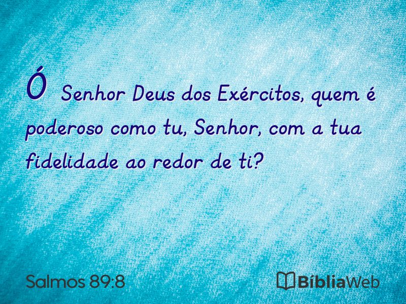 Salmos 89:8 em imagem para compartilhar