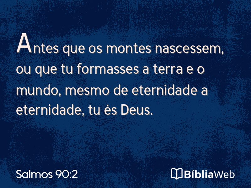 Salmos 90:2 em imagem para compartilhar