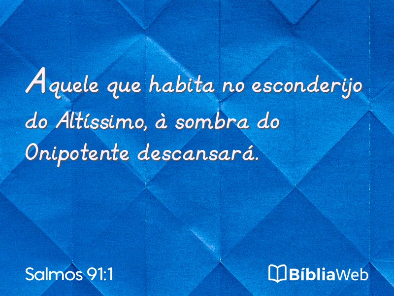 Salmos 91:1 em imagem para compartilhar