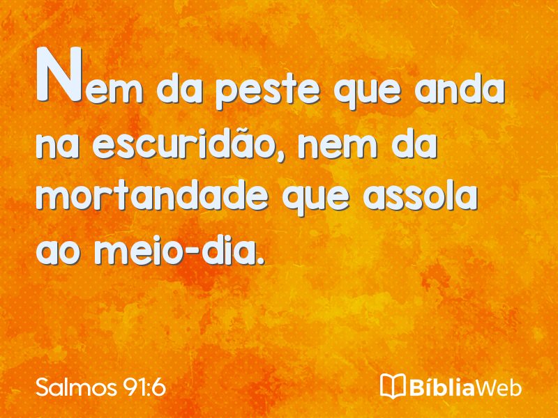 Salmos 91:6 em imagem para compartilhar