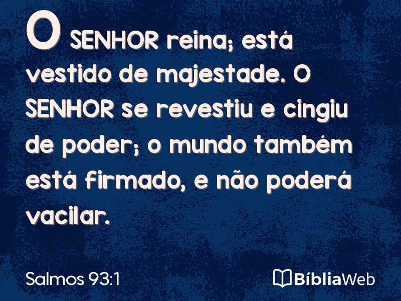 Salmos 93:1 em imagem para compartilhar