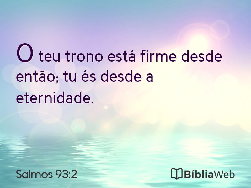 Salmos 93:2 em imagem para compartilhar