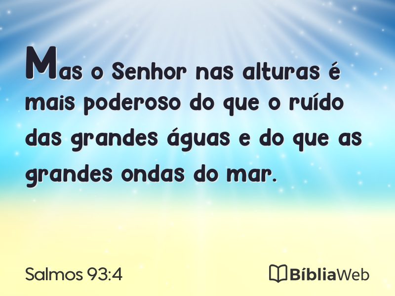 Salmos 93:4 em imagem para compartilhar