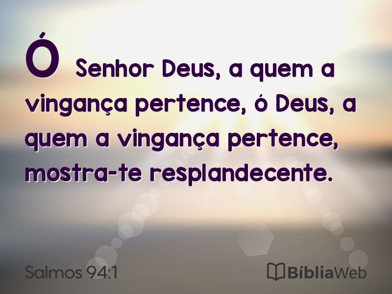 Salmos 94:1 em imagem para compartilhar