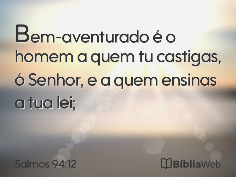Salmos 94:12 em imagem para compartilhar
