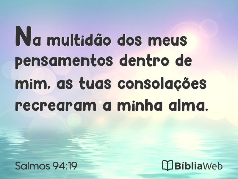Salmos 94:19 em imagem para compartilhar