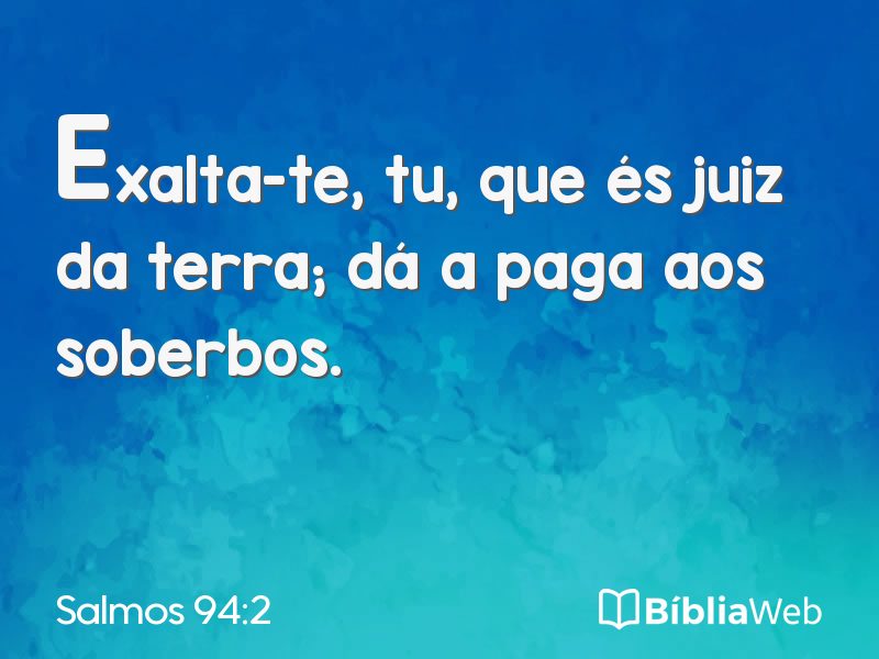 Salmos 94:2 em imagem para compartilhar