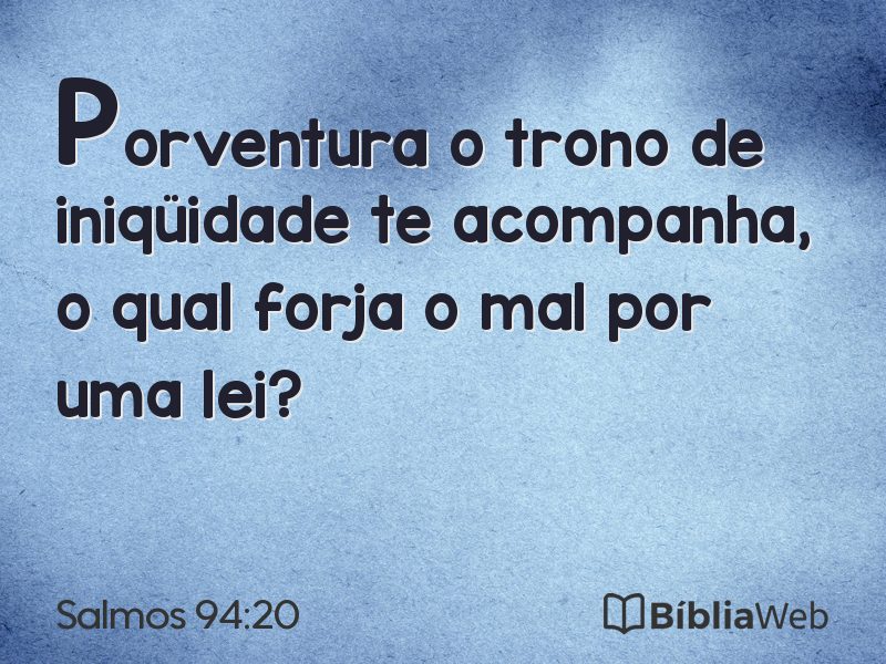 Salmos 94:20 em imagem para compartilhar