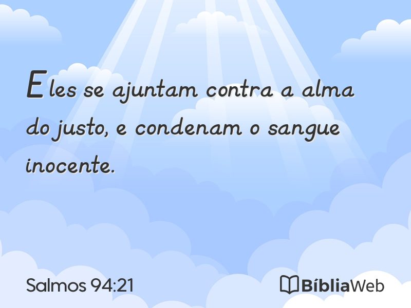 Salmos 94:21 em imagem para compartilhar