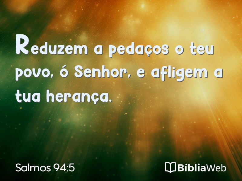 Salmos 94:5 em imagem para compartilhar