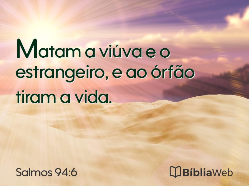 Salmos 94:6 em imagem para compartilhar