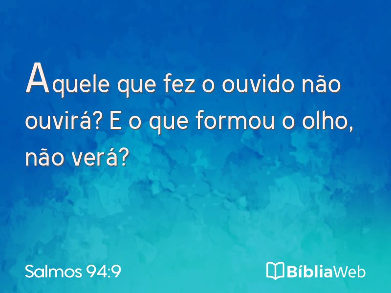Salmos 94:9 em imagem para compartilhar