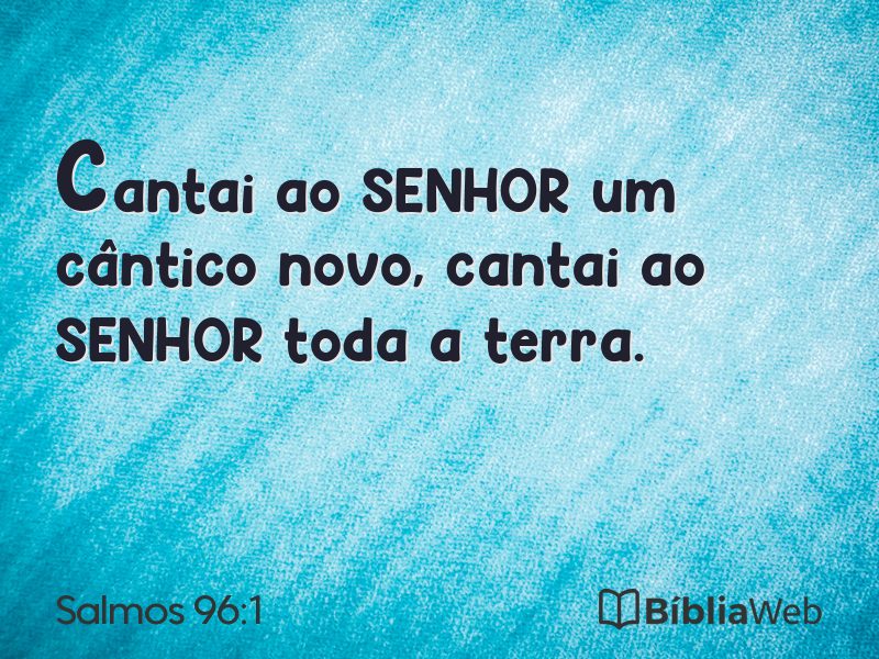Salmos 96:1 em imagem para compartilhar