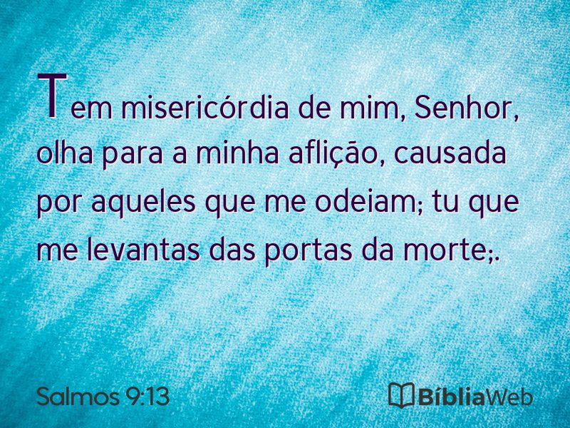 Salmos 9:13 em imagem para compartilhar