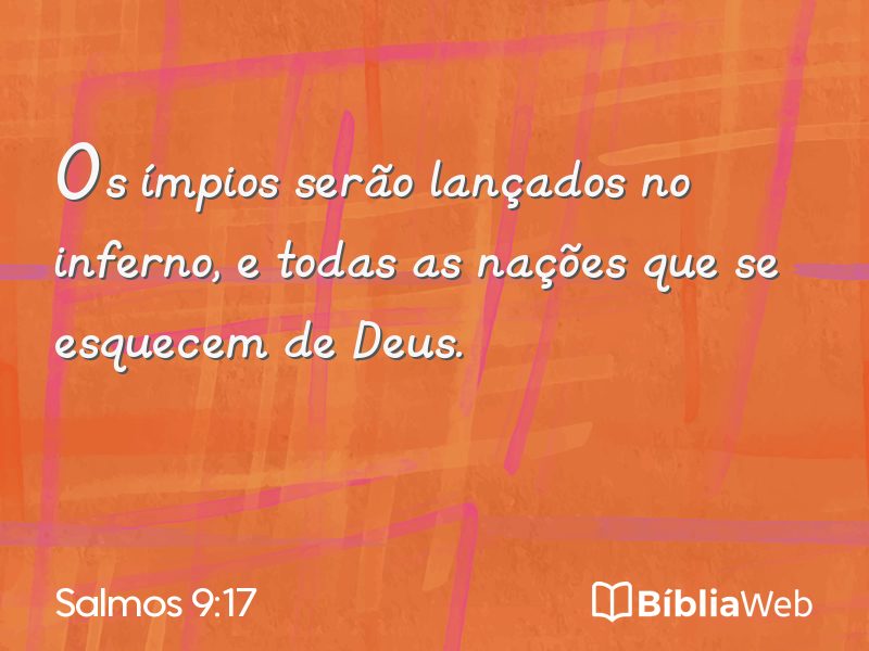 Salmos 9:17 em imagem para compartilhar