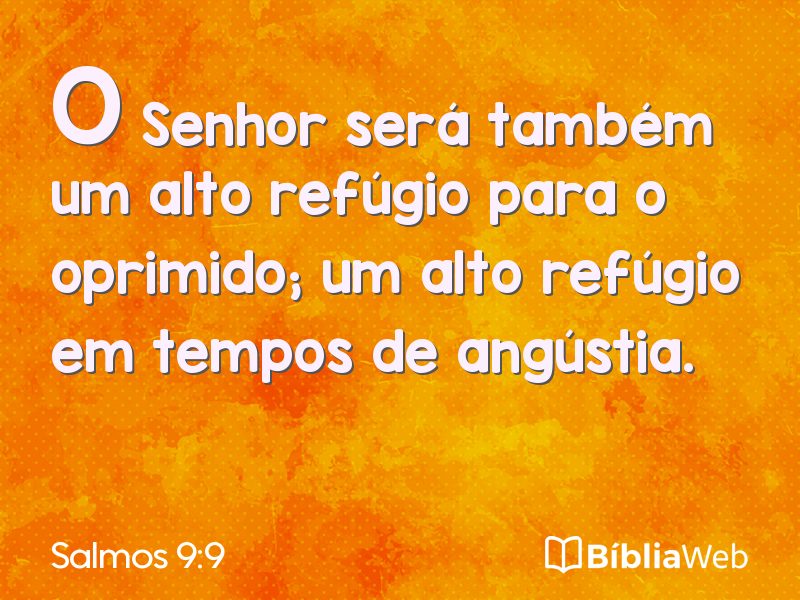 Salmos 9:9 em imagem para compartilhar