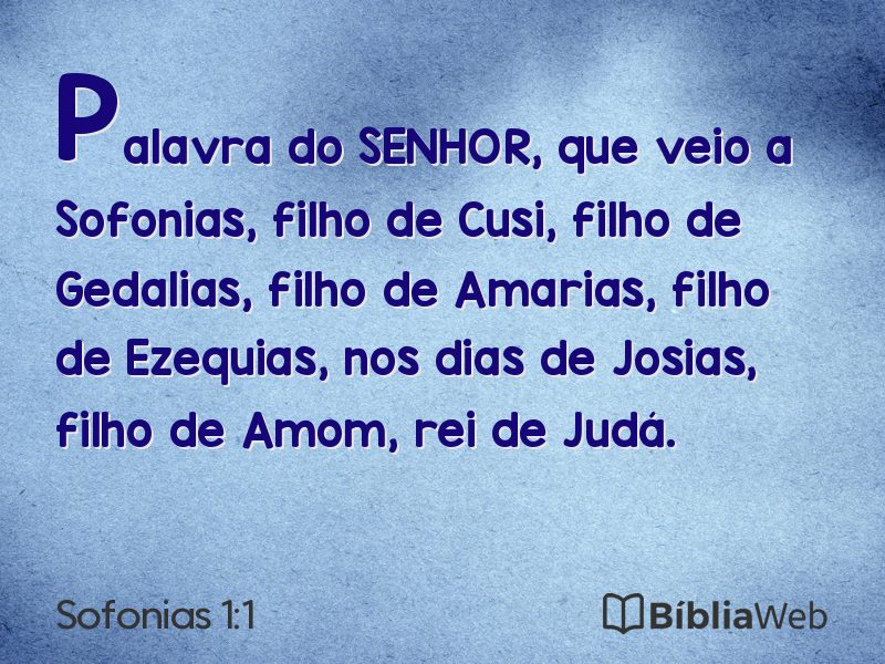 Sofonias 1:1 em imagem para compartilhar