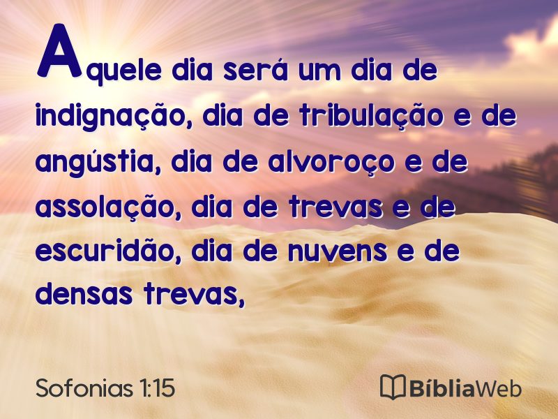 Sofonias 1:15 em imagem para compartilhar