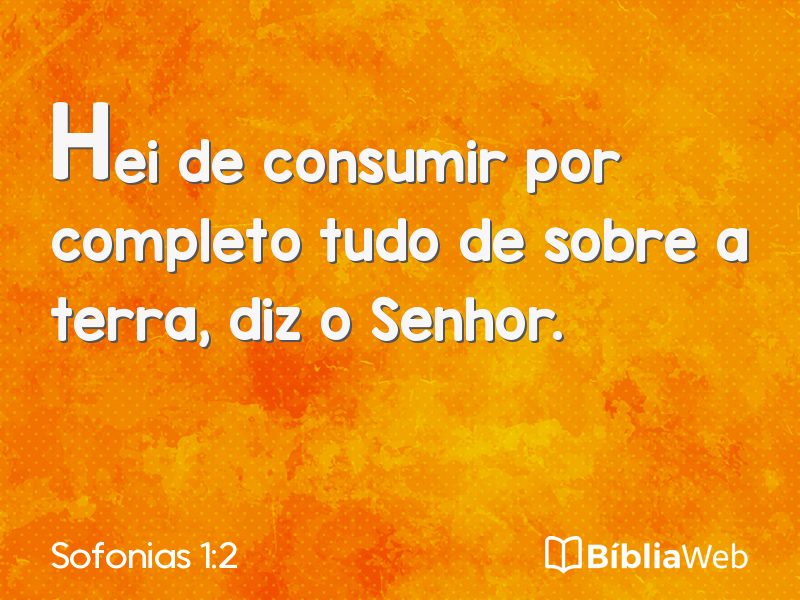 Sofonias 1:2 em imagem para compartilhar