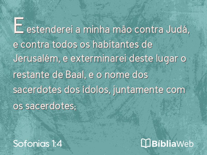Sofonias 1:4 em imagem para compartilhar