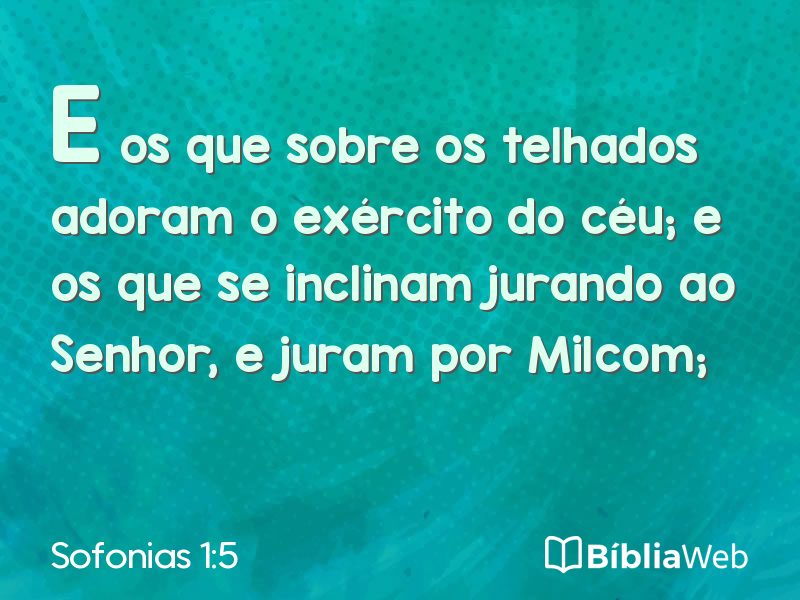 Sofonias 1:5 em imagem para compartilhar