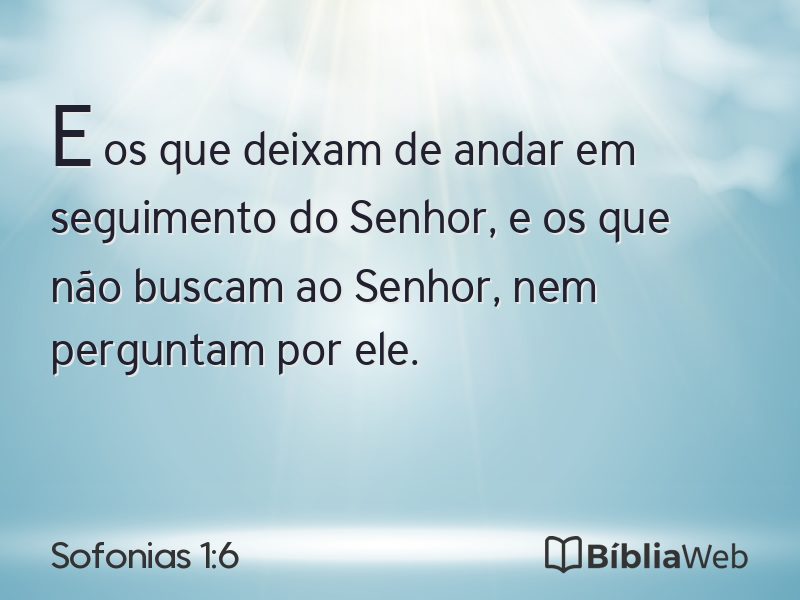 Sofonias 1:6 em imagem para compartilhar