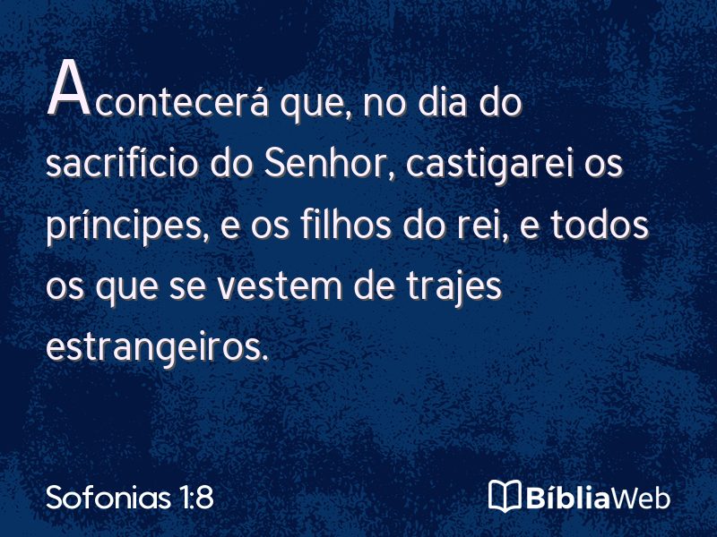 Sofonias 1:8 em imagem para compartilhar