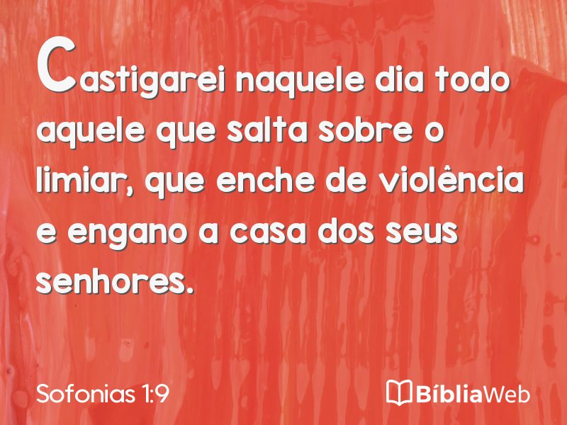 Sofonias 1:9 em imagem para compartilhar