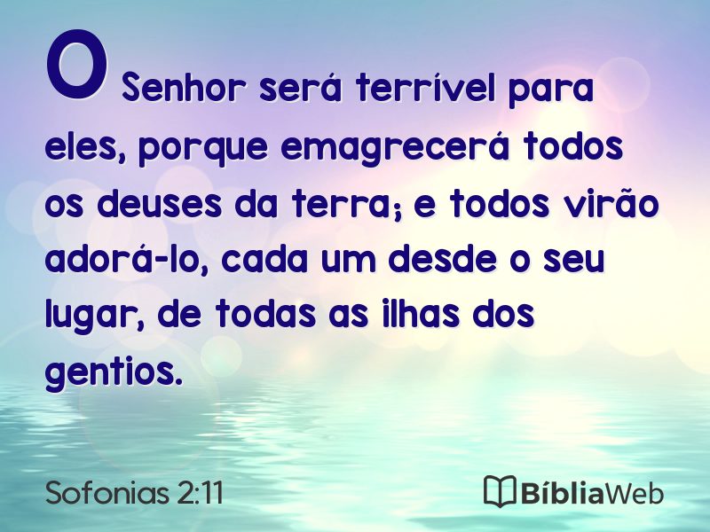 Sofonias 2:11 em imagem para compartilhar