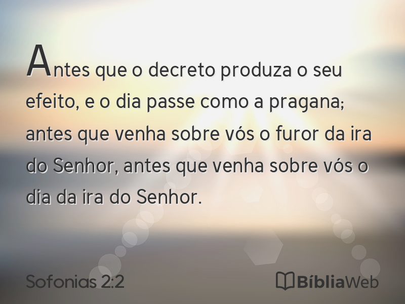 Sofonias 2:2 em imagem para compartilhar