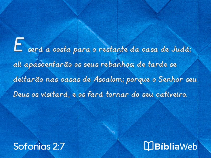Sofonias 2:7 em imagem para compartilhar