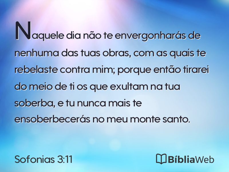 Sofonias 3:11 em imagem para compartilhar