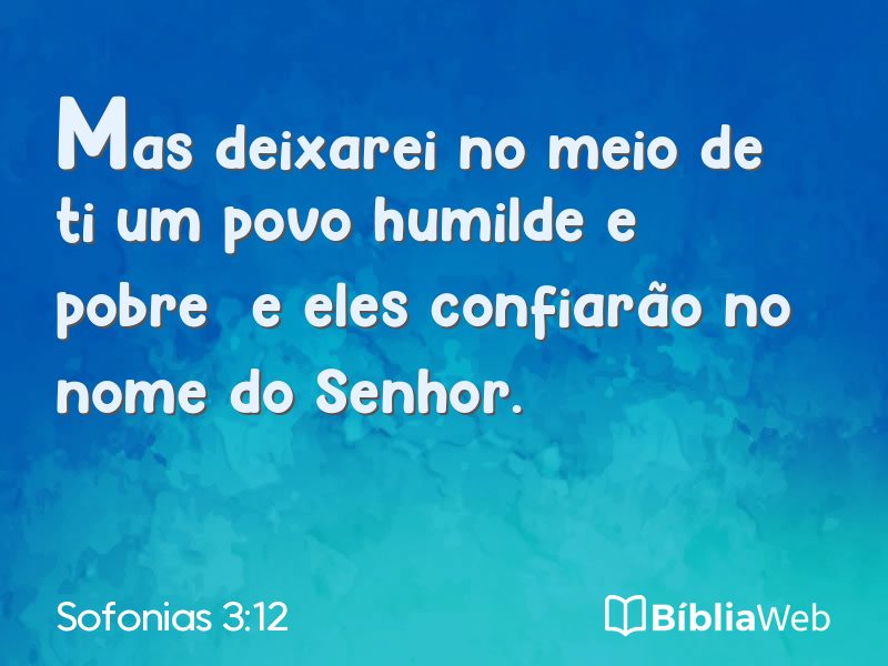 Sofonias 3:12 em imagem para compartilhar