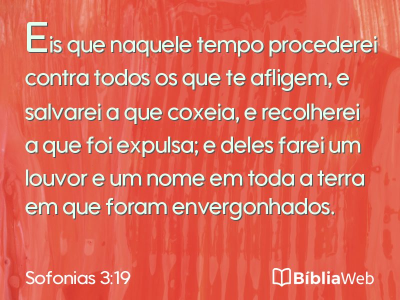 Sofonias 3:19 em imagem para compartilhar