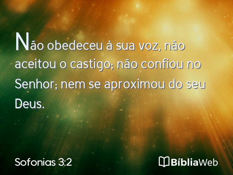 Sofonias 3:2 em imagem para compartilhar