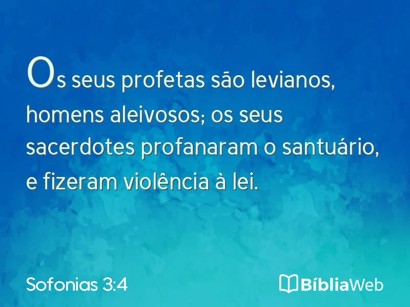 Sofonias 3:4 em imagem para compartilhar