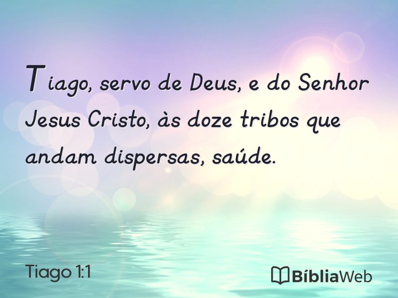 Tiago 1:1 em imagem para compartilhar