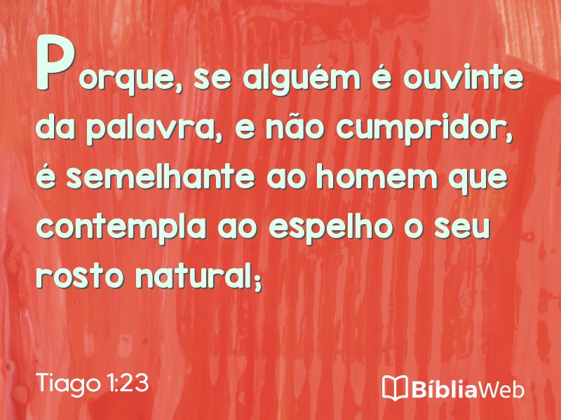 Tiago 1:23 em imagem para compartilhar