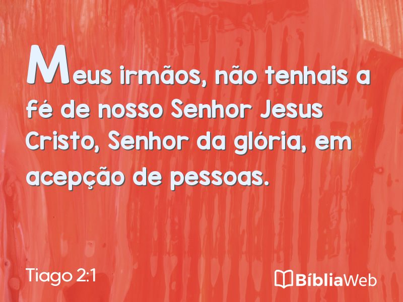 Tiago 2:1 em imagem para compartilhar