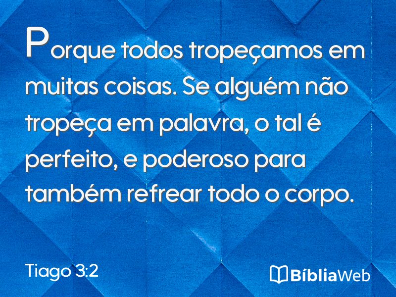Tiago 3:2 em imagem para compartilhar
